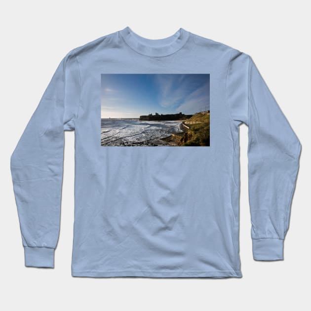 Rough Sea at King Edwards Bay, Tynemouth Long Sleeve T-Shirt by Violaman